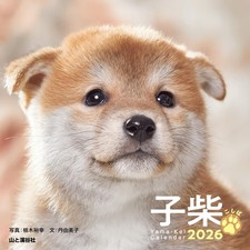 Shiba Inu Desk Calendar 2026 Yamakei 6,5 x 6,5 pollici stile giapponese