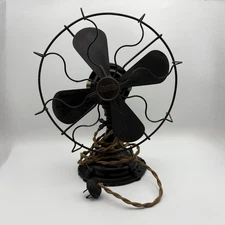 Electrex Fan Antique X-236 United Drug 1920s Electric AC DC Four Blade