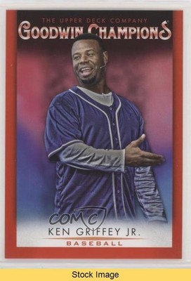 2021 Goodwin Champions Photo Variation Red Ken Griffey Jr #47 HOF READ 0e3