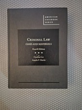 Criminal Law Cases and Materials (fourth edit...