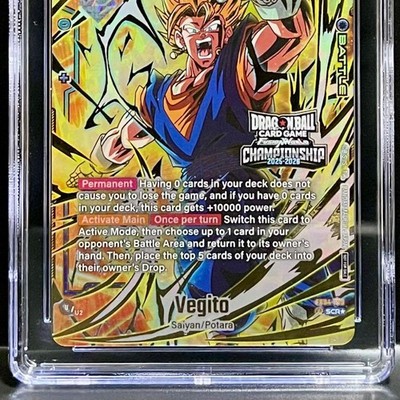 Dragon Ball Card Vegito Championship Promo CGC PRISTINE 10 CS