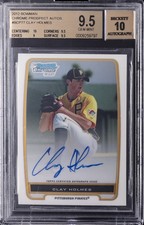 2012 BOWMAN PROSPECTS CHROME-AUTO #BCP77 CLAY HOLMES BGS 9.5