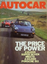 AUTOCAR MAGAZINE 07-OCT-87 - Granada Scorpio, Montego Si, Caterham Super Seven