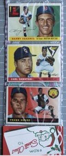 1955 Topps Christmas Rack Pack w/ Harry Agganis RC Boston Red Sox On Top