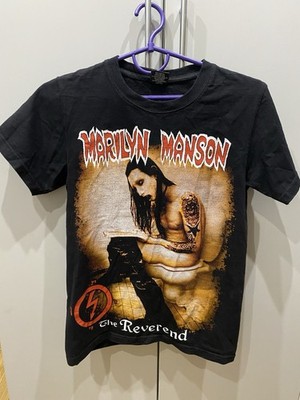 Marilyn Manson The Reverend Shirt Early 2000s Large Rock Rebel VERY RARE
