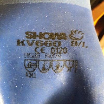 Showa Öl resistente Handschuhe KV660 Größe 9/L