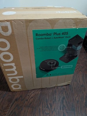iRobot Roomba Plus 405 Combo Robot Vacuum & Mop AutoWash Dock, LiDAR 70x Suction