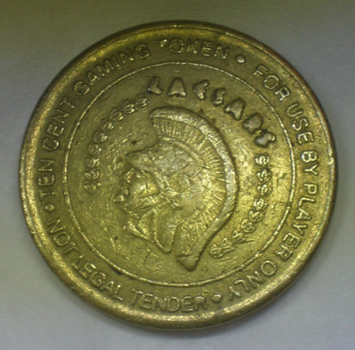 VINTAGE Caeser's Palace Casino Gaming Token 10c