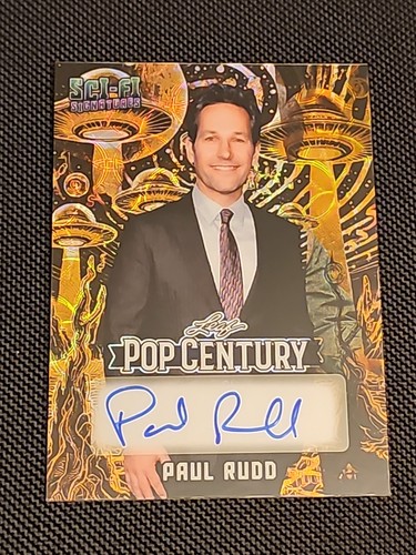 2025 Leaf Metal Pop Century Paul Rudd Gold Kaleidoscope Sci-Fi Signatures #D 1/1
