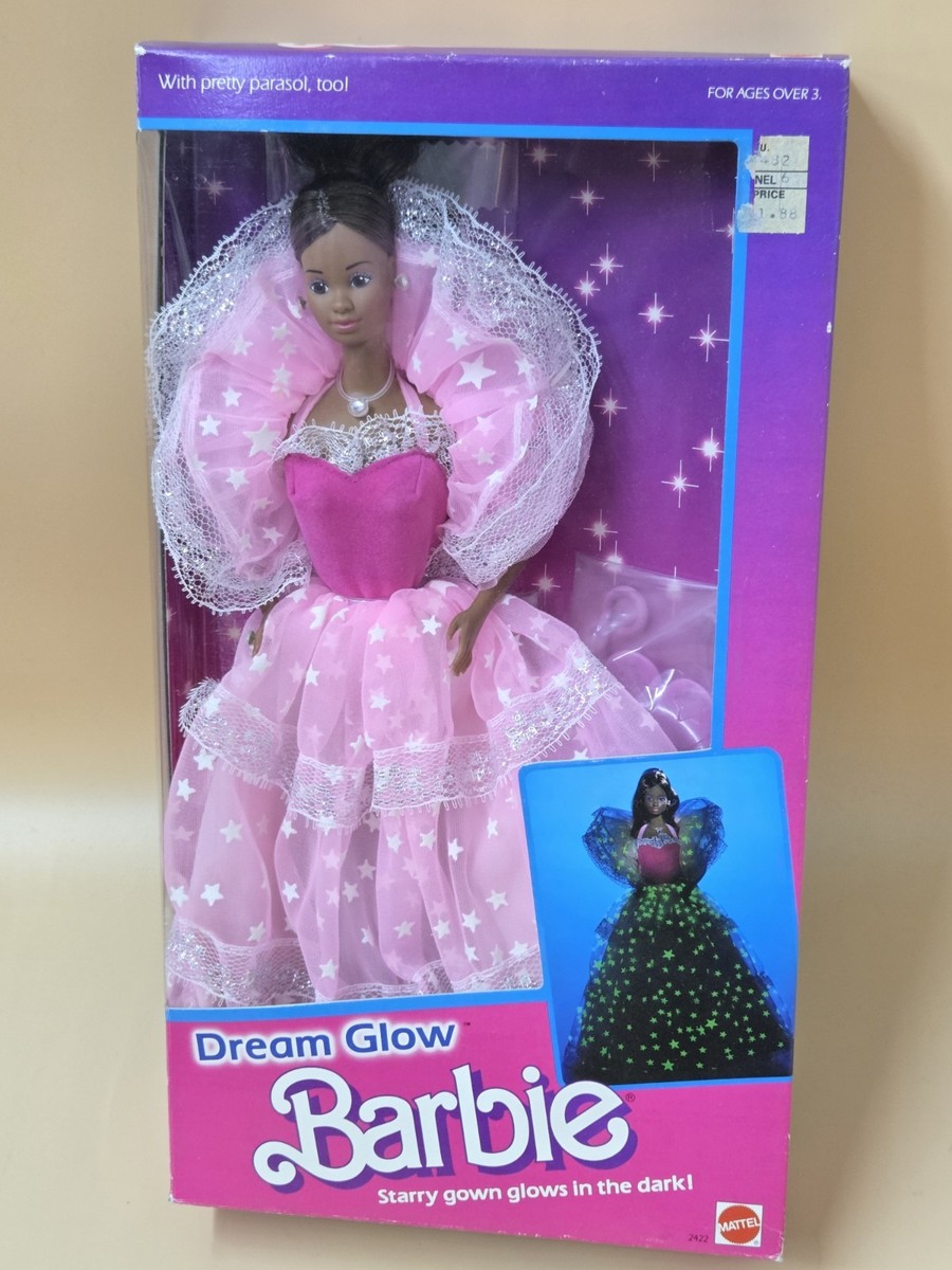 1985 Mattel Dream Glow Barbie Superstar Era African American #2422