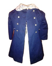 Vintage 70s Ellerie Fashions Madeline Style Navy Blue Coat Size 4 Style 922/1