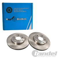 2X RAP Brakes Bremsscheiben 288Mm BelÜFtet Vorne Passend FüR Mercedes C-KLASSE C