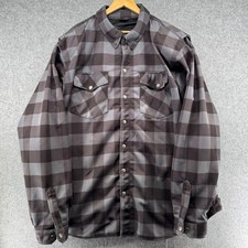 Skull Riderz Road Armor Shirt Mens 5xl-t Gray Aramid Protective Moto Jacket