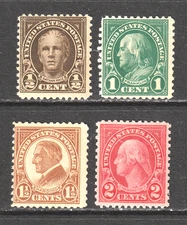 jis36 US STAMP SC# 551-554 1/2-2c 1922 *MINT OG D/G FVF CV$6.00 247
