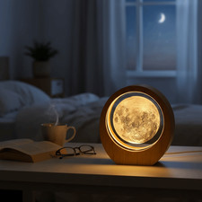 Base in legno cristallo luminoso ornamento scrivania luce notturna decorazione scrivania