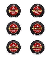 Kiwi Shoes Polish Renews and Protects Black Leather, 1-1/8oz, Pack of 6