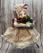 Handmade Fabric Christmas Mouse Doll