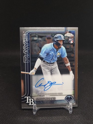 #ad Chandler Simpson 2025 Topps Chrome #RA CSI Rookie Autographs Auto $20.00