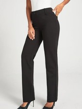 Betabrand Black Straight Two Pocket Dress Pant Yoga Pants XSmall Short Petite