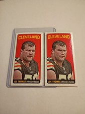 JOE THOMAS (Mini 2-cards) 2012 Topps~1965 Topps Design cards #17 Cleveland