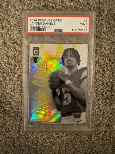 2024 Panini Donruss Optic Rookie Kings Jayden Daniels #2 PSA 9 Washington