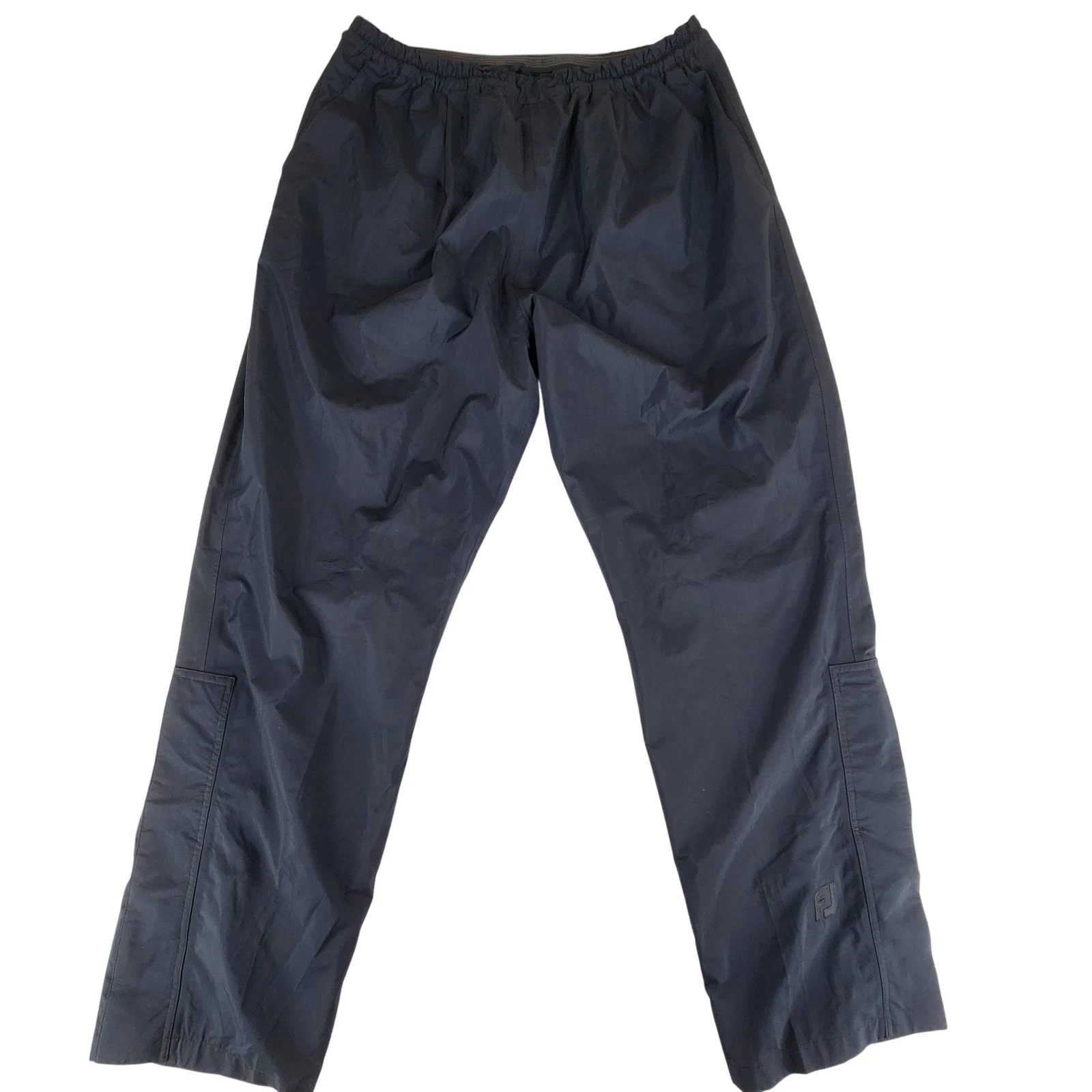 FootJoy Pants Mens Large Black DryJoys Waterproof Golf Rain Windproof Zip Leg
