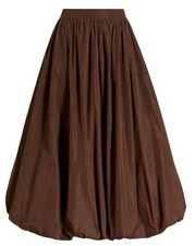 NWT, Cinq a sept TAFFETA CELLAH SKIRT, size 0, brown