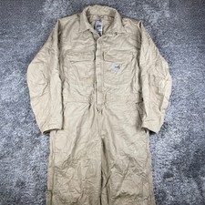 Carhartt Coveralls Men 40 Short Tan FR Flame Resistant Workwear Jumpsuit Utility