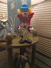 Venetian Murano Hand Blown Art Glass Circus Clown Figurine Sculpture, Italy