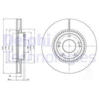 Delphi 2X Bremsscheibe Vorne Ø300 Mm BelüFtet FüR Hyundai I30 GD 1.4 1.6 Crdi