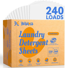 Laundry Detergent Sheets - Laundry Sheets, 240 Loads, Eco-Friendly, Plastic-Free