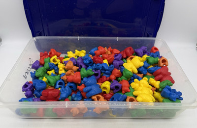 Learning Resources 190 Rubber & Plastic Counting Bears Different Sizes Colors