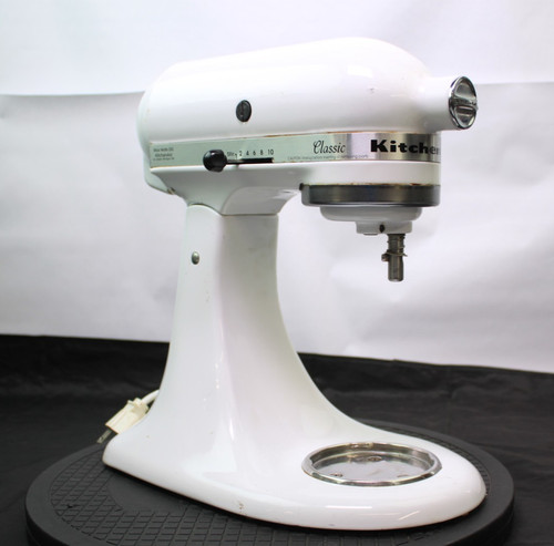 KitchenAid Classic Series K45SSWH 4.5 Quart Tilt-Head Stand Mixer AS IS