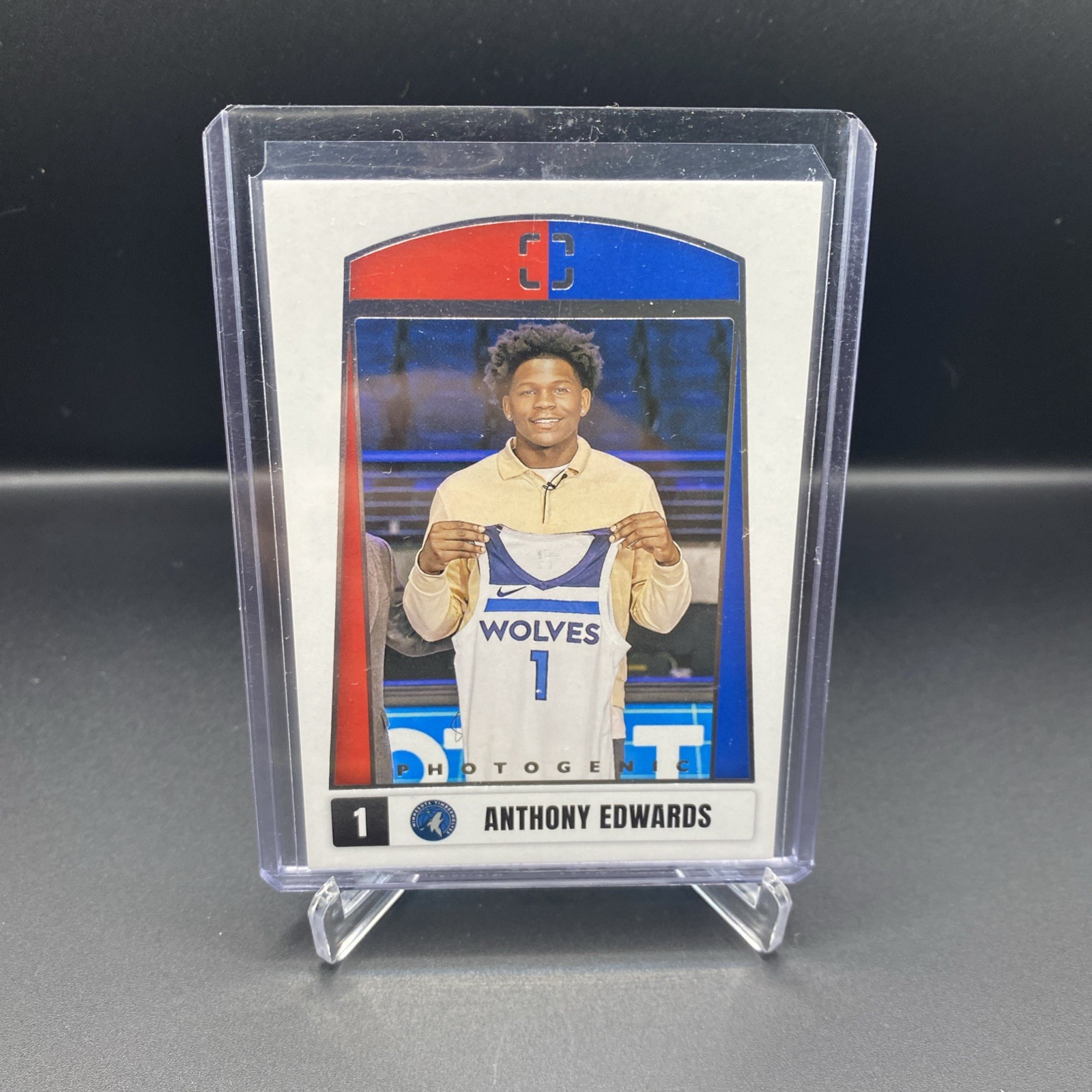 panini photogenic anthony edwards Minnesota Timberwolves 2021-2022 First Night