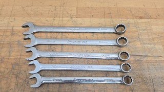 Snap On SOEXM710 5pc Combination Wrench Set 15 19mm INCOMPLETE SET