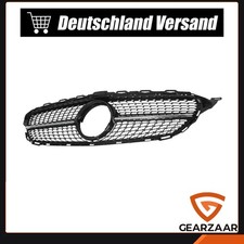 K&uuml;hlergrill Diamant passt f&uuml;r Mercedes C205 2015&ndash;2018 Schwarz hochglanz Schwarz