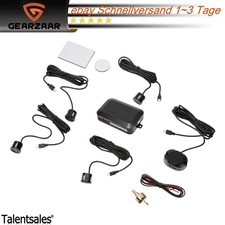 Einparkhilfe 4 x Sensor Schwarz PDC Universal Auto Nachrüsten Rückfahrwarner