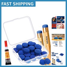 Professional Quality Leather Pool Cue Tips - ...