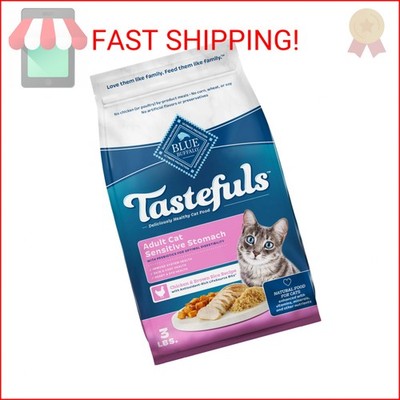 Blue Buffalo Tastefuls Natural Dry Food for Adult Cats, Sensitive Stomach, Chick
