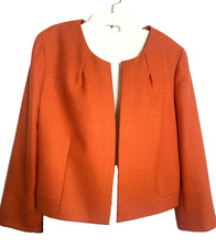 J.Crew Woman Wool Houndstooth Blazer Open Front Lined EUC Career Office