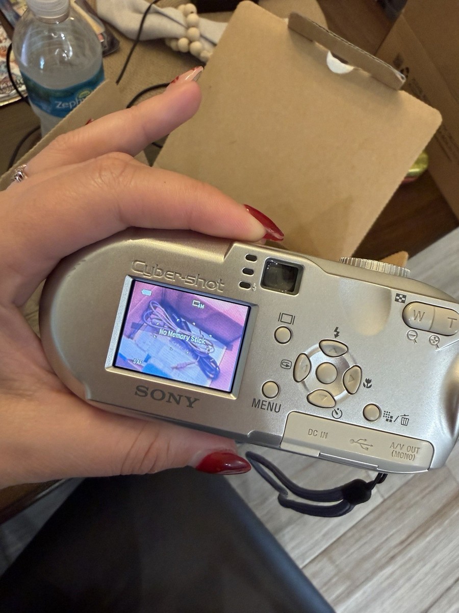 Sony Cyber-shot DSC-P73 4.1MP Digital Camera - Silver for sale