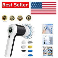 2-Speed Electric Shower Scrubber with 6 Repla...
