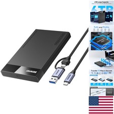 2.5 Inch SATA to USB External Hard Drive Enclosure - 6Gbps Fast Transfer, UASP