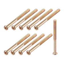 Hex Socket Head Machine Screws, (M8x90mm) 10Pcs, Carbon Steel Half Thread Screws