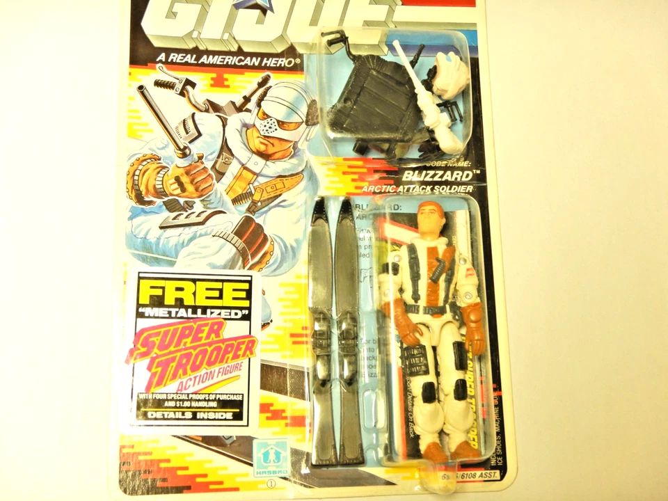 NUEVO EN CAJA Sellado 1987 Hasbro GI Joe Blizzard Arctic Attack Soldier Foto 3 de 4