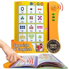 ZeenKind Learn Spanish for Kids Spanish English Talking Sound Book Toddler  Bi