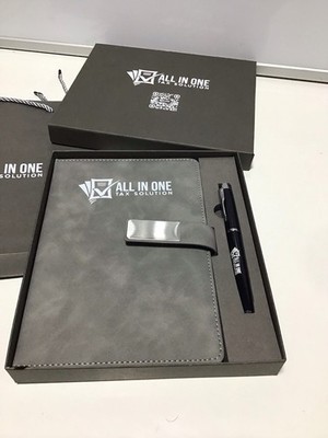 Luxury Executive Notebook Gift Set Pen Boxed Journal Organizer A5