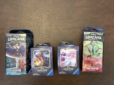Disney Lorcana Trading Card Game New Deck Box (2) i nowe talie startowe (2)