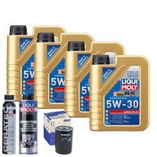 Motoröl 5W30 LIQUI MOLY Longlife Iii 4L+MAHLE Ölfilter +Spülung +Cera Tec