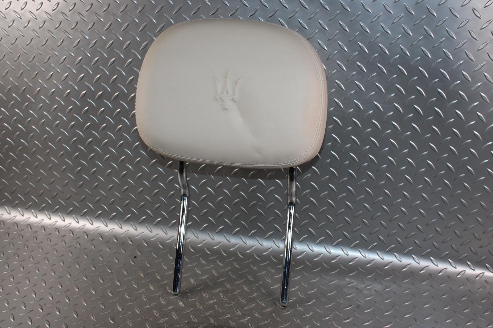 14-17 Ghibli Tan Leather Front Driver Passenger Headrest Head Rest Factory OEM